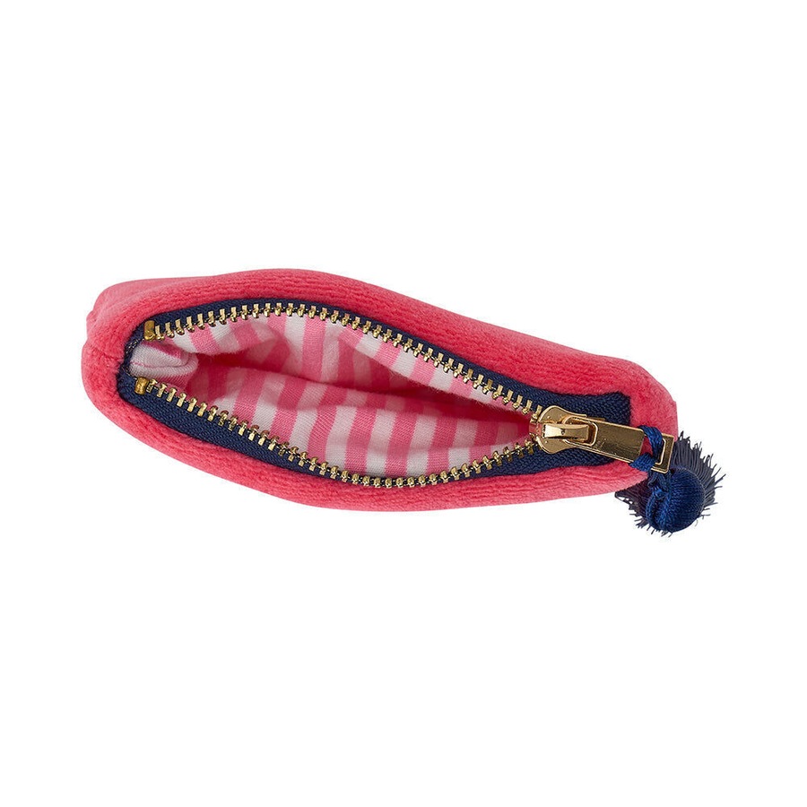 2PK Annabel Trends Velvet Zipped Coin Purse Wallet 12x8.5cm Pink Crush