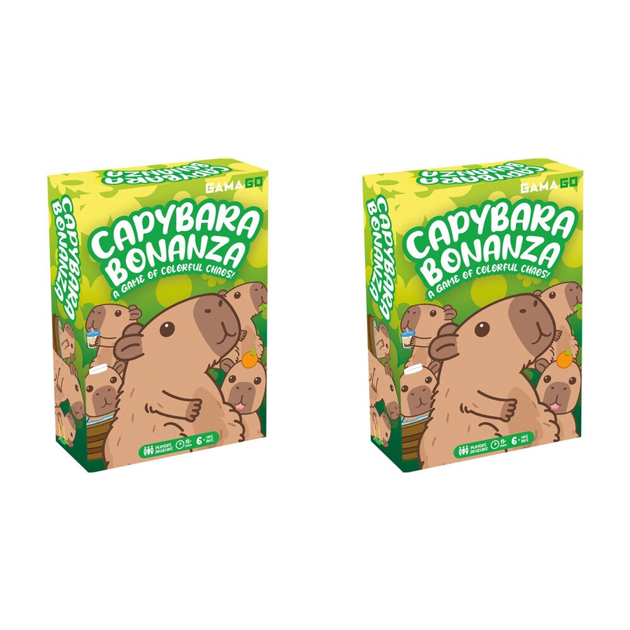 2PK Aquarius Capybara Bonanza Novelty Card Game Suitable For 1-3 Players 6Y+