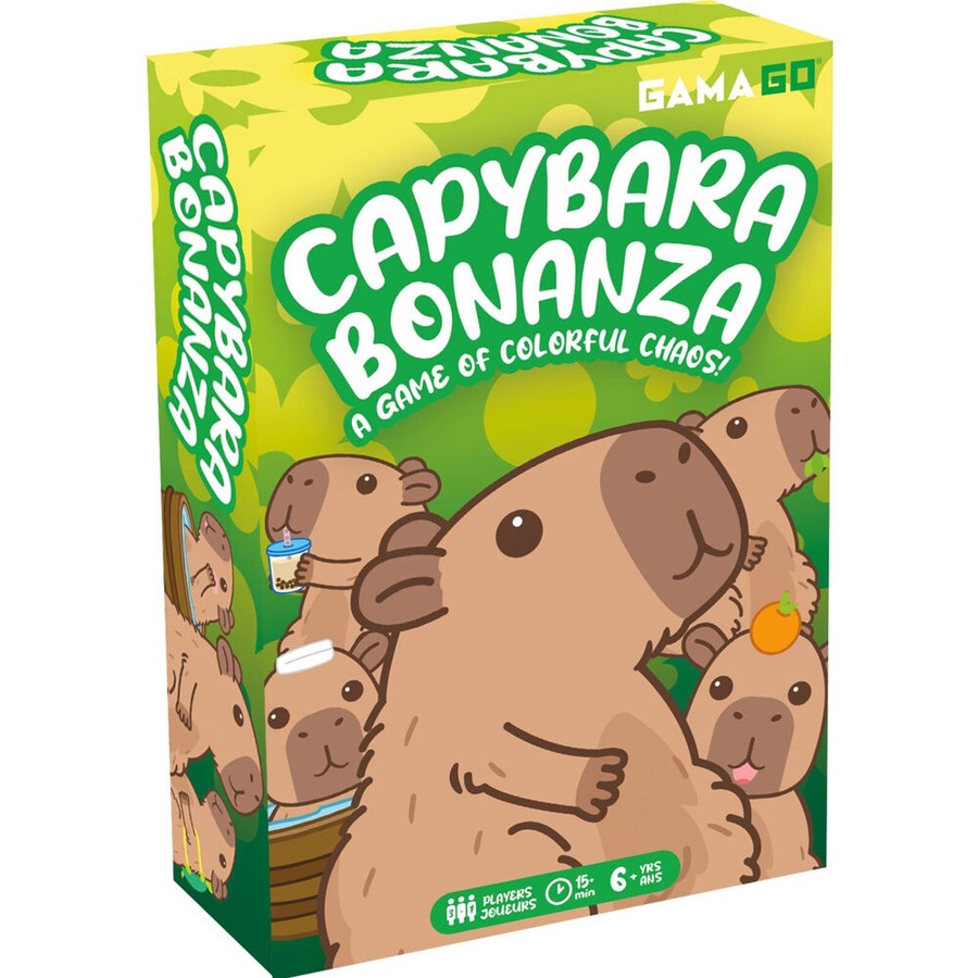 2PK Aquarius Capybara Bonanza Novelty Card Game Suitable For 1-3 Players 6Y+