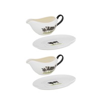 2PK Ashdene Meet The Girls Gravy Boat/Boat & Saucer Dinnerware/Serveware Set