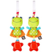 2PK Benbat Dazzle Frog Jitter Baby/Infant 0m+ Hanging Educational Stroller Toys