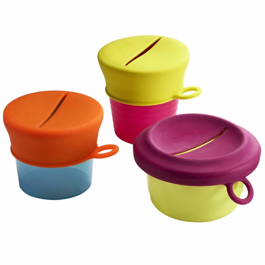 2PK Boon Snug Baby/Kids Snack Container Food Silicone Lid w/ Cup Storage 9m+ BL