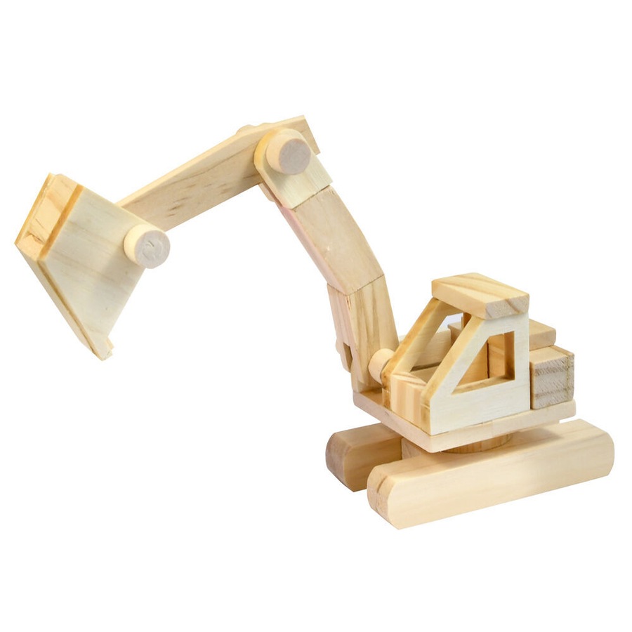 2PK Boyle Wood Craft Project Kit Excavator Kids/Children DIY Build Activity 9y+