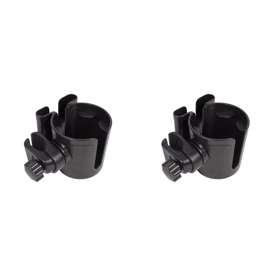 2PK Childcare Lightweight Pram/Stroller Cup and Mobile Holder Black