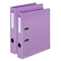 2PK Colour Hide A4 Half Lever Arch File PE Folder/Binder Document Organiser PP