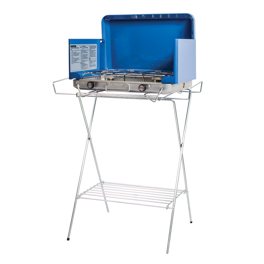 2PK Companion Burner Stove Winged Stand Camping/Hiking Storage Rack 61.5x 70cm