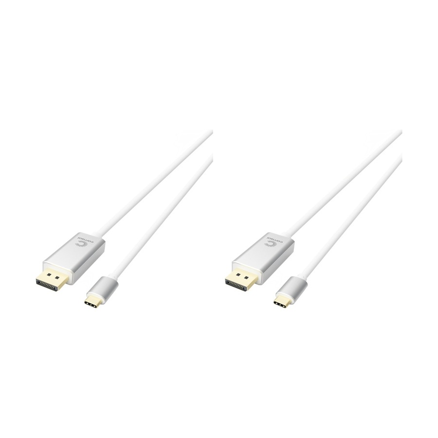 Buy 2PK Comsol USB-C to DisplayPort Monitor Computer Cable 8K/60Hz 1.5M ...