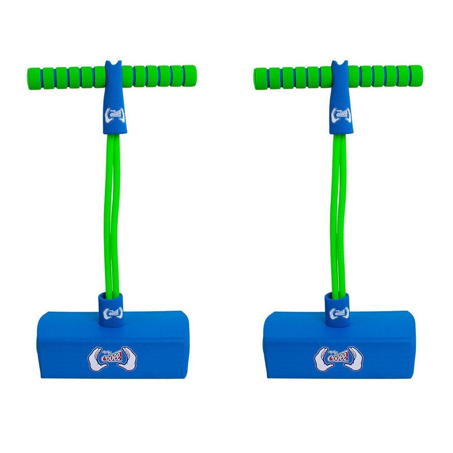 Buy 2PK Cooee Freestyle Junior Pogo Bounce Jump Stick Upto 110kg Green ...