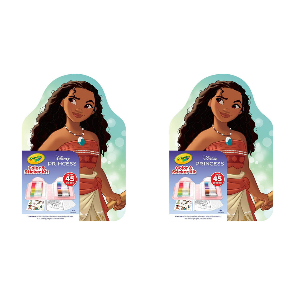 Buy 2PK Crayola Color & Sticker Kit Markers/Pages/Stickers Disney ...