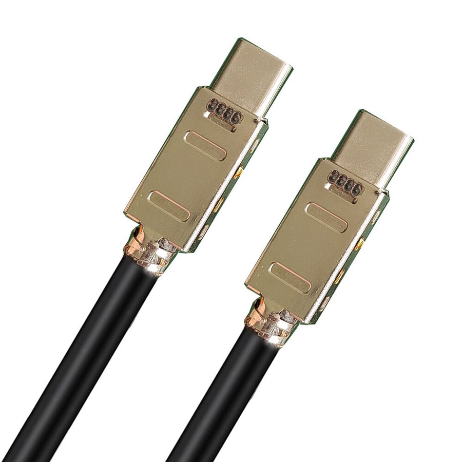 2PK Cruxtec 3m USB-C to Cable Cord for Syncing & Charging 240W 5mm Black