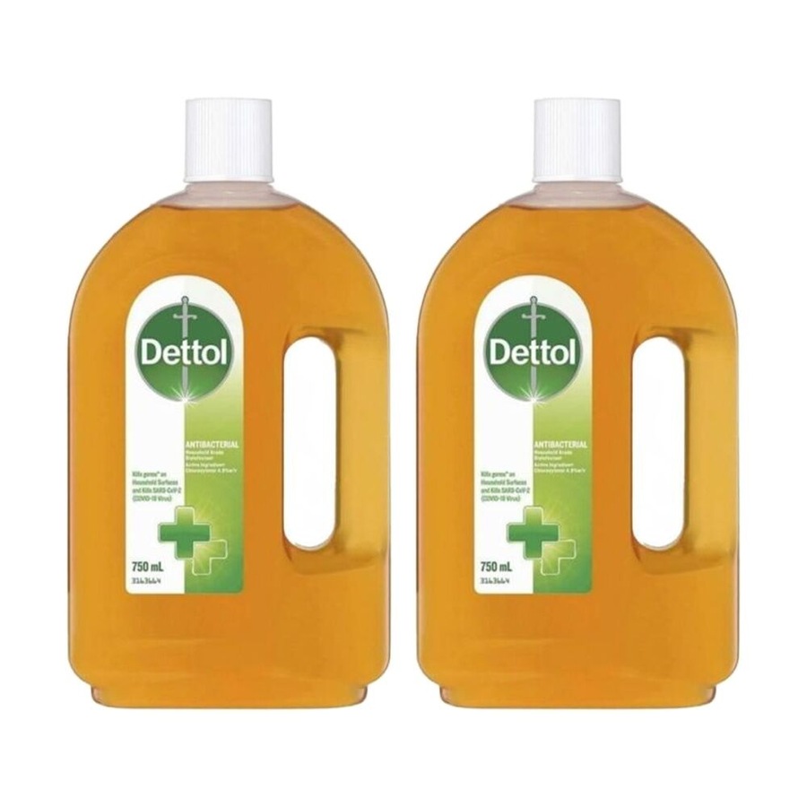 2PK Dettol Antiseptic Antibacterial Original Liquid Disinfectant 750ml