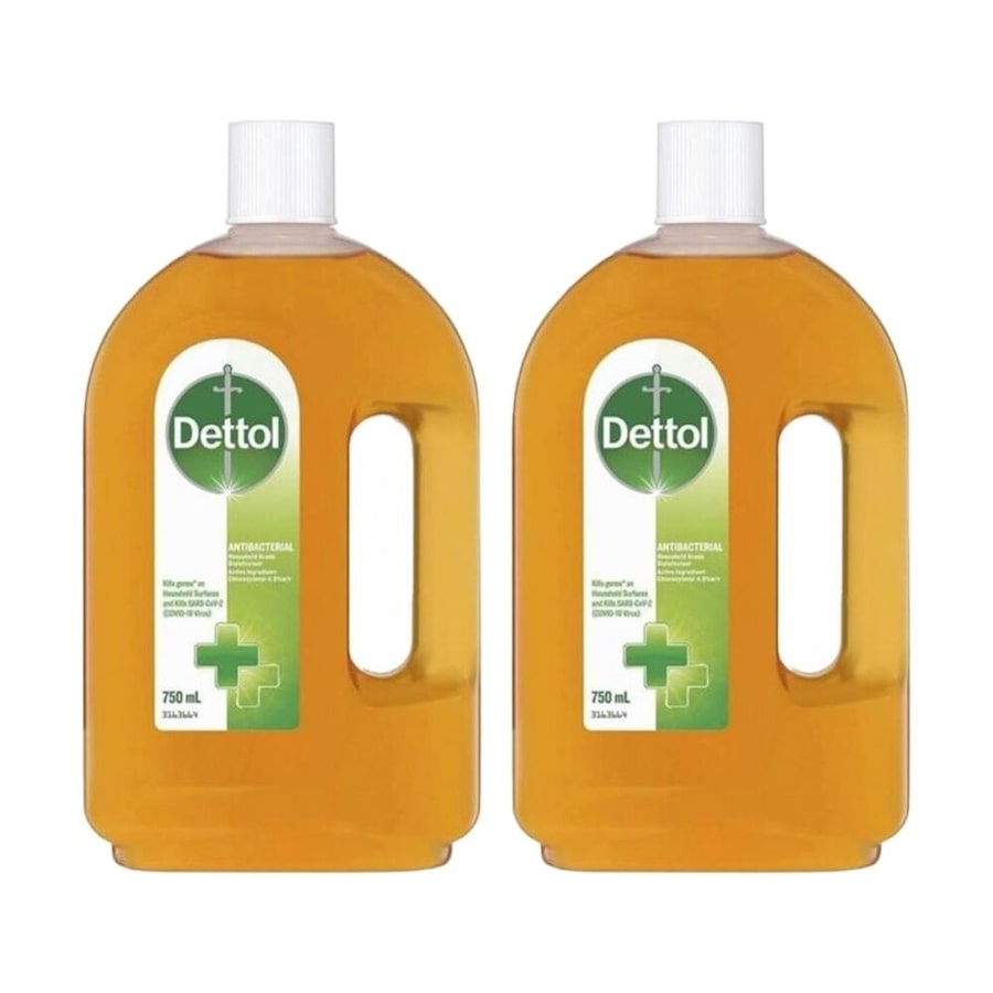 2PK Dettol Antiseptic Antibacterial Original Liquid Disinfectant 750ml