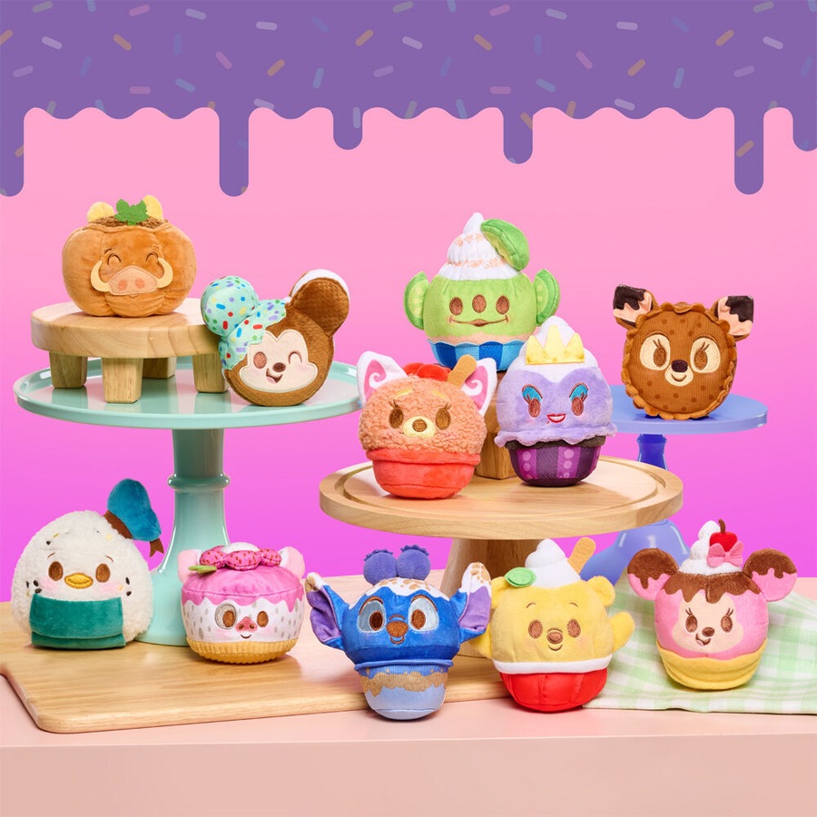 2PK Disney Munchlings Single Scented Collectible Kids Plush Toy Assorted 3y+