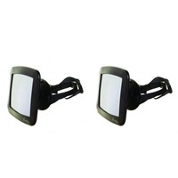 2PK Dreambaby Adjustable Backseat Mirror Safety View Car Accessory 24x20cm Black