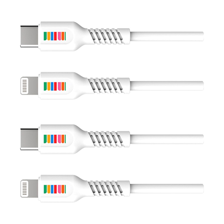 2PK Dull Co. USB-C to MFi Certified Lightning Charging Cable Apple Compatible 1m