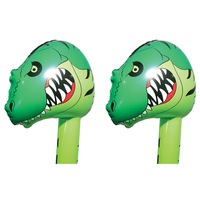 2PK Fumfings Novelty 23cm Bloonimals Inflatable T-Rex Balloon Birthday Party