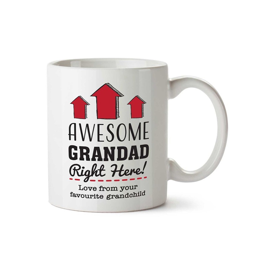 2PK Gift for loved one Awesome Grandad Mug 12Oz Mug Novelty Drinking Cup Mug
