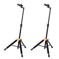 2PK Hercules Single Guitar Stand/Holder Floor Rack Auto Grip w/Foldable Yoke MC6