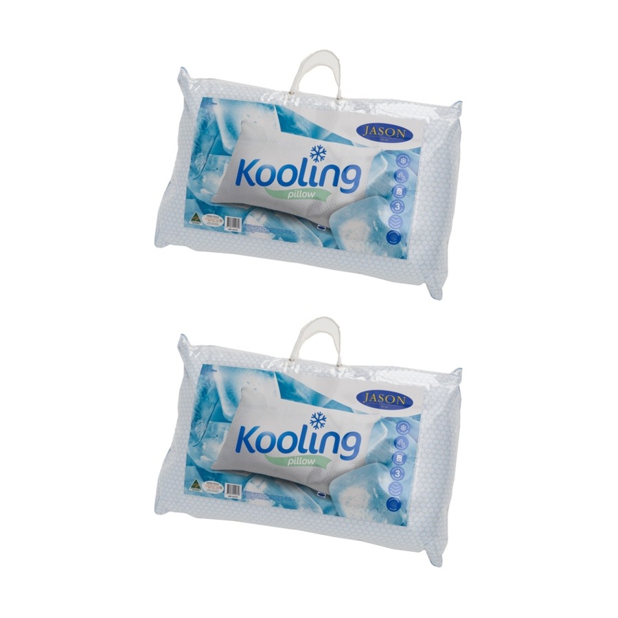 2PK Jason Kooling Firm Pillow Cooling Knitted Polyethylene Surface Standard