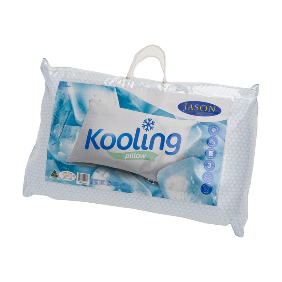 2PK Jason Kooling Firm Pillow Cooling Knitted Polyethylene Surface Standard