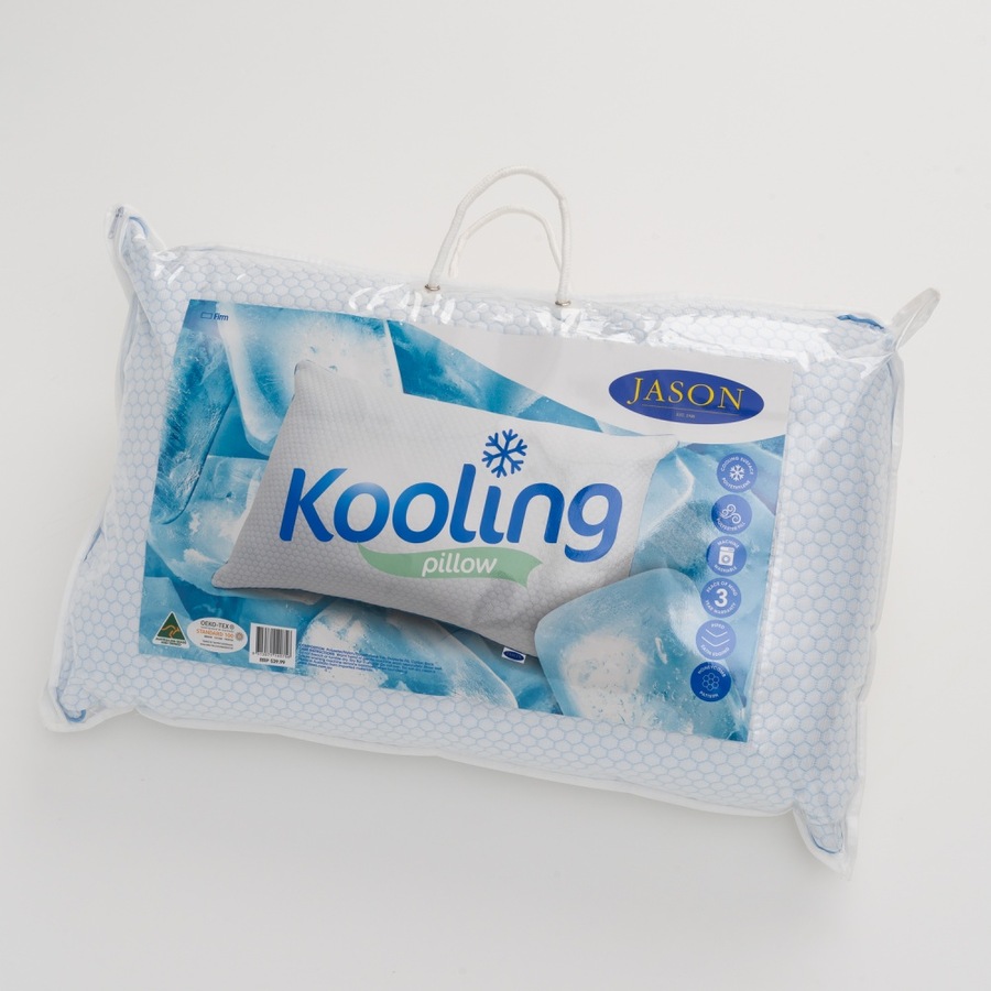 2PK Jason Kooling Firm Pillow Cooling Knitted Polyethylene Surface Standard
