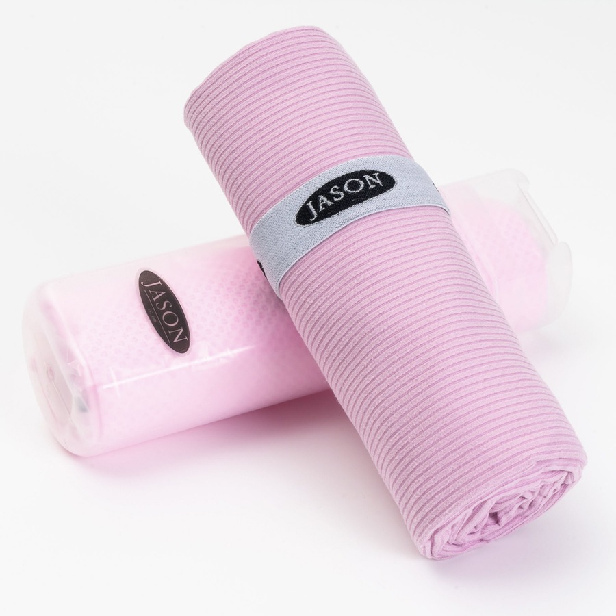 2PK Jason Sports Gym Drying/Cooling Outdoor Towel Set w/ Reusable Tube Pink
