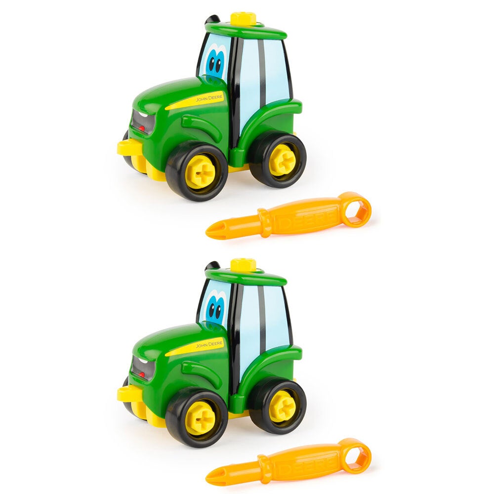 2PK John Deere Build-A-Buddy Johnny Tractor w/ Screwdriver Kids/Children 3y+ GRN
