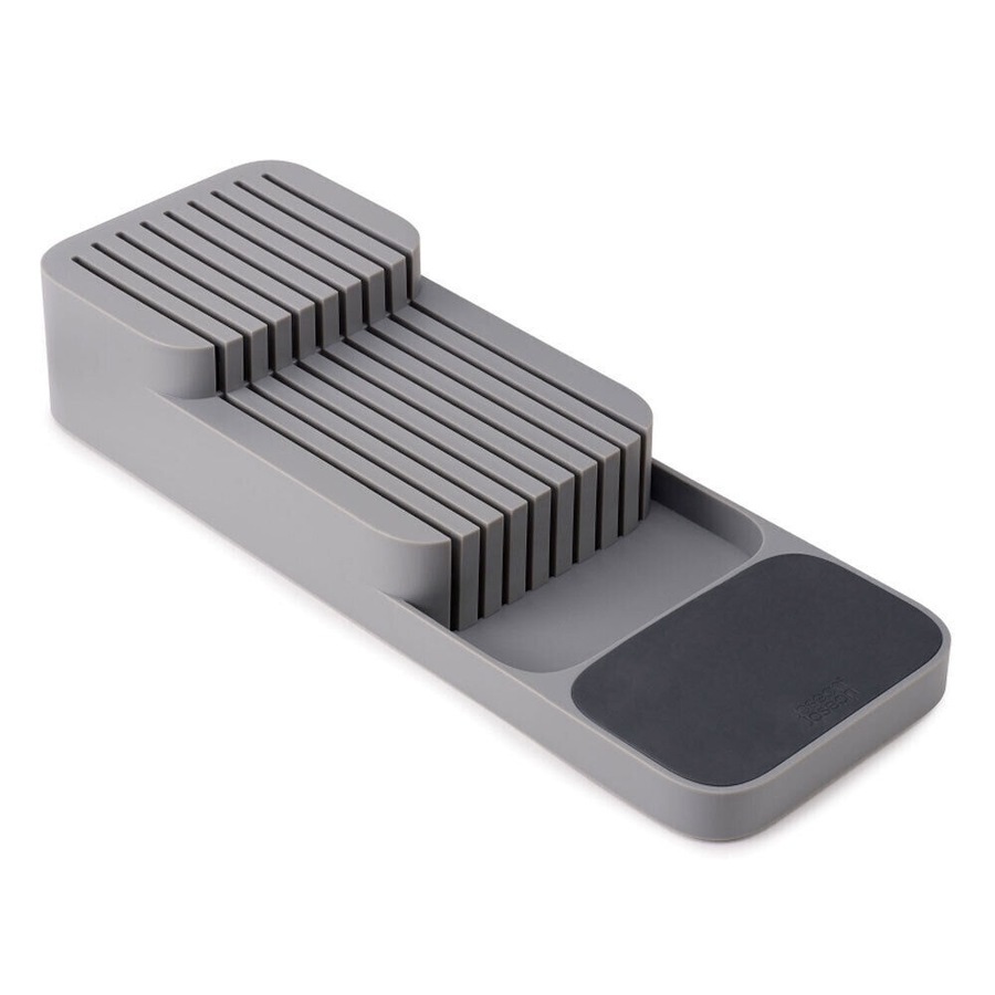 2PK Joseph Joseph DrawerStore Compact 2 Tier Kitchen Knife Organiser StorageGrey