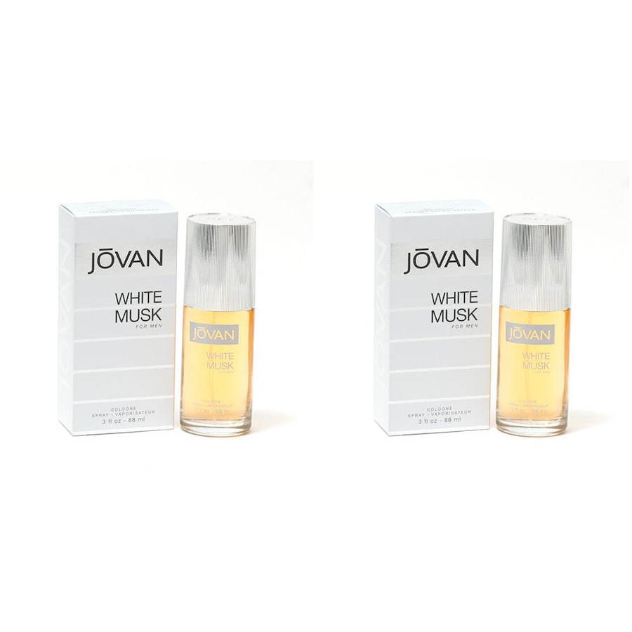 2PK Jovan White Musk EDC Eau de Cologne Fragrance Perfume Spray For Men 88ml