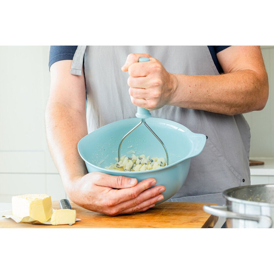 2PK Kitchenaid Soft Grip Metal Masher Potato Mash Cooking Utensil Mineral Water