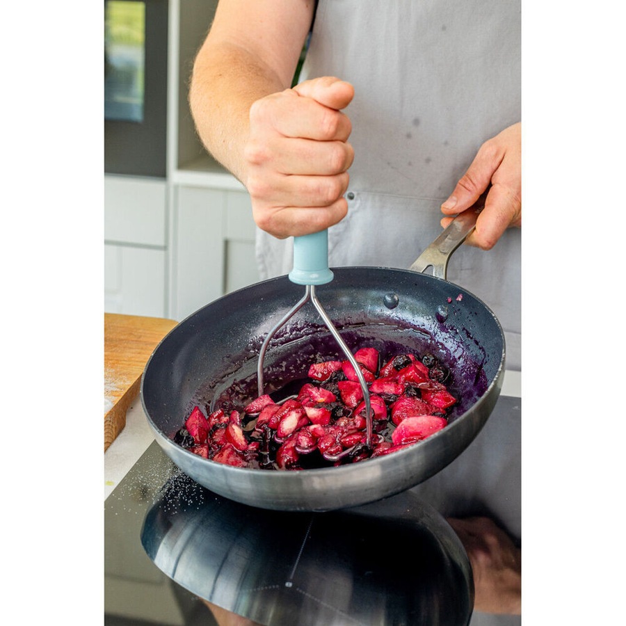 2PK Kitchenaid Soft Grip Metal Masher Potato Mash Cooking Utensil Mineral Water