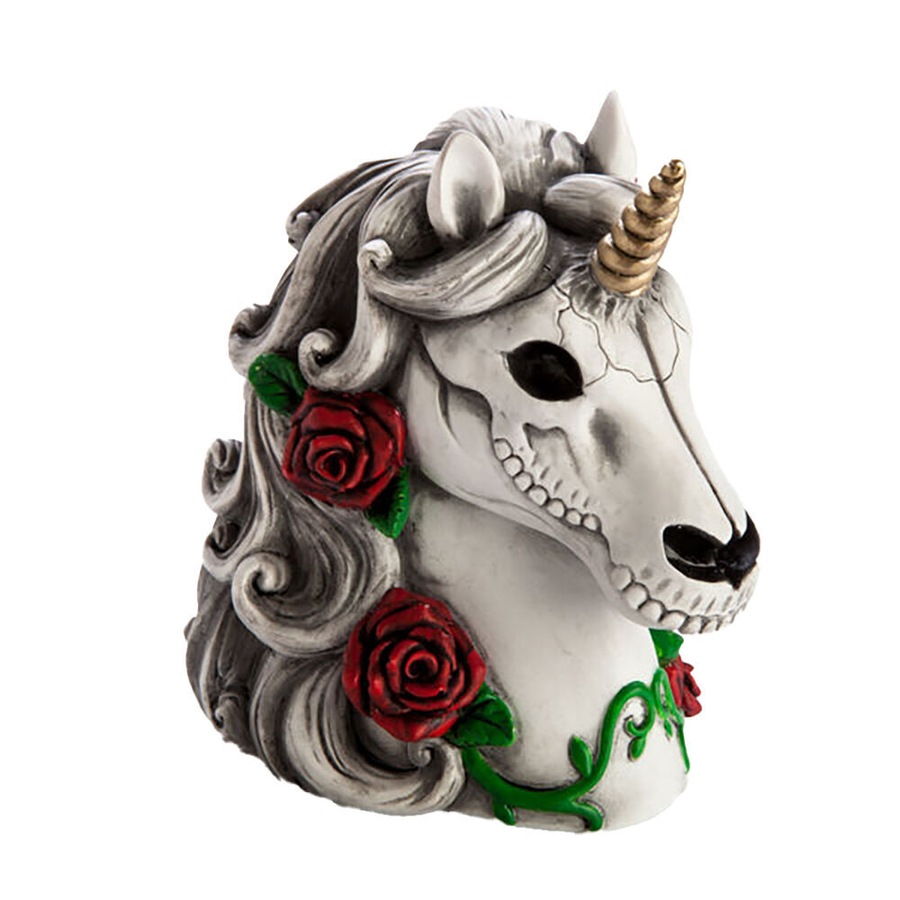 2PK MDI Money Bank Novelty Coin Money Saver Candy Skull Unicorn Decor 14x14.5cm