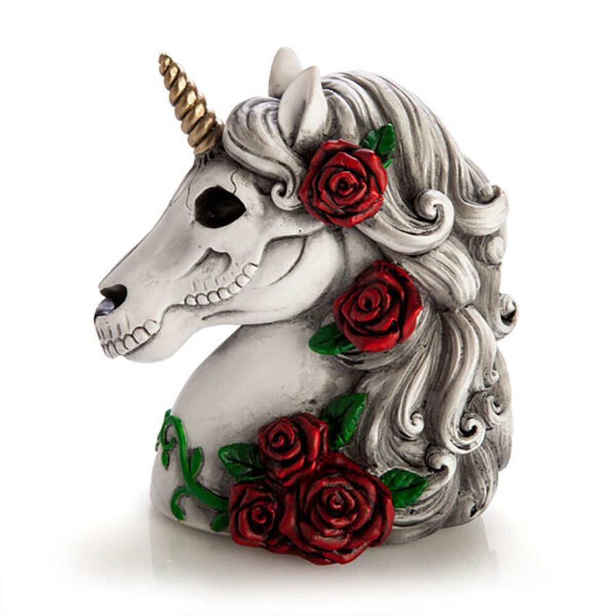 2PK MDI Money Bank Novelty Coin Money Saver Candy Skull Unicorn Decor 14x14.5cm