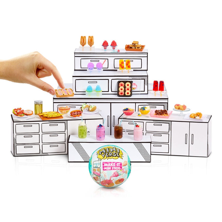 2PK MGA's Miniverse Make It Mini Foods Cafe Series Miniatures 3B Assorted 8y+