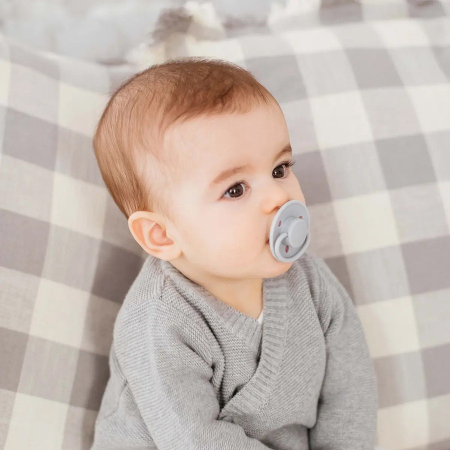 2PK Mininor Baby/Infant Feeding Dummy Silicone Pacifier/Soother Willow Green 0m+