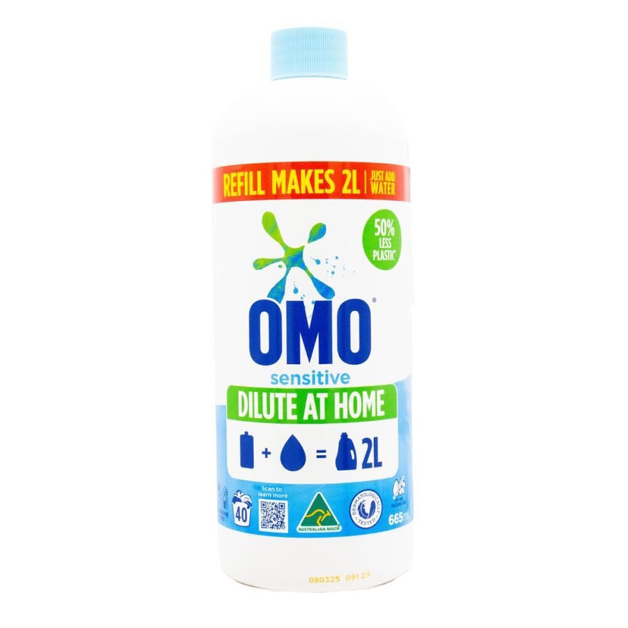Buy 2PK Omo Sensitive Laundry Refill Liquid Detergent 665ml ...