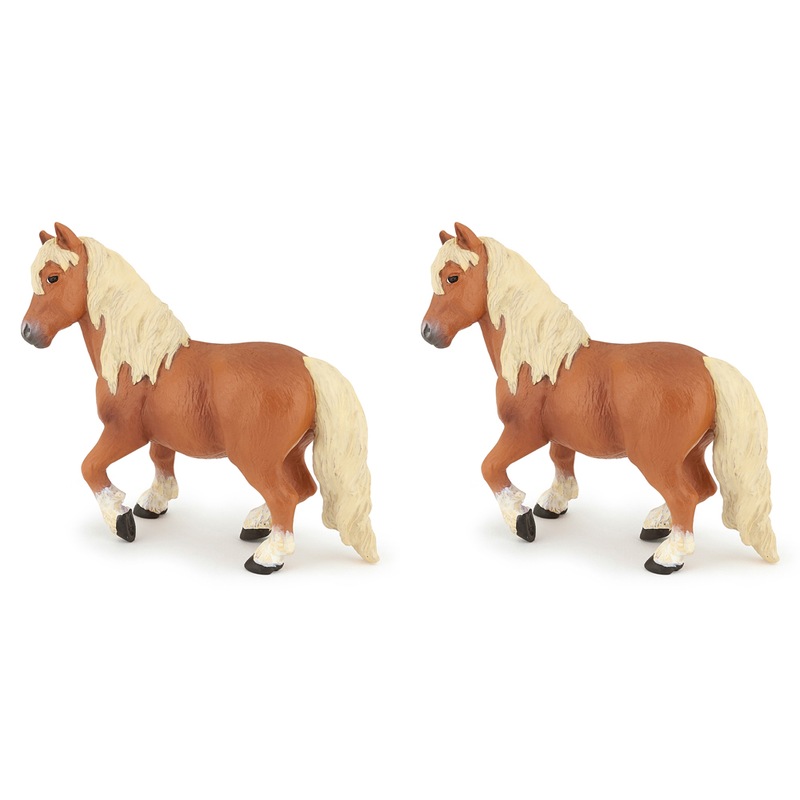 Buy 2PK Papo France Shetland Pony Animal Figurine Kids/Children ...