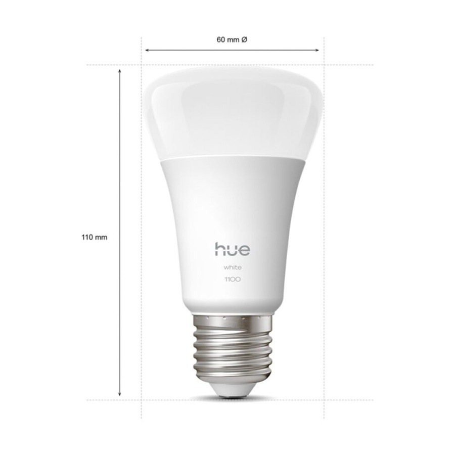 2PK Philips Hue 9.5W A60 V2 Smart LED Warm White Lightbulb E27