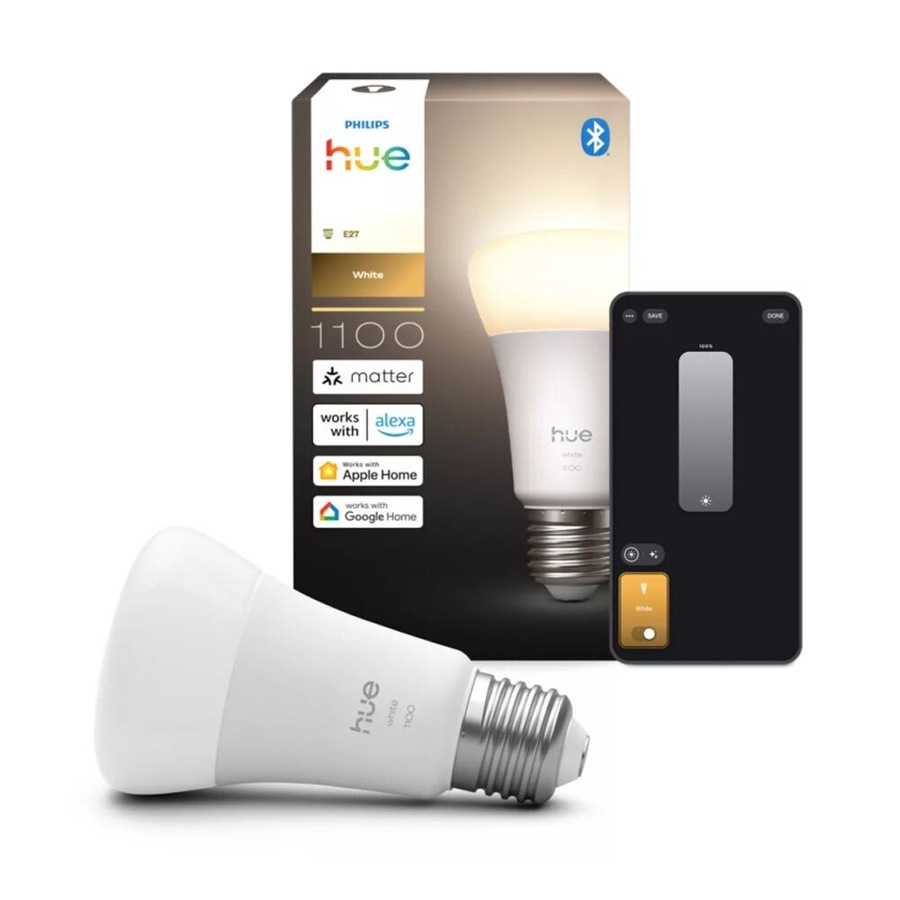 2PK Philips Hue 9.5W A60 V2 Smart LED Warm White Lightbulb E27