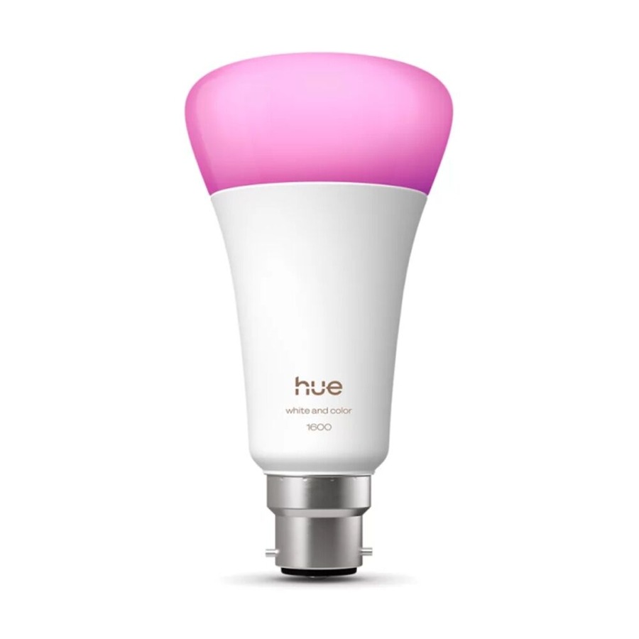 2PK Philips Hue White/Colour Ambience 1600lm A67 E27 Smart LED Lightbulb 15W