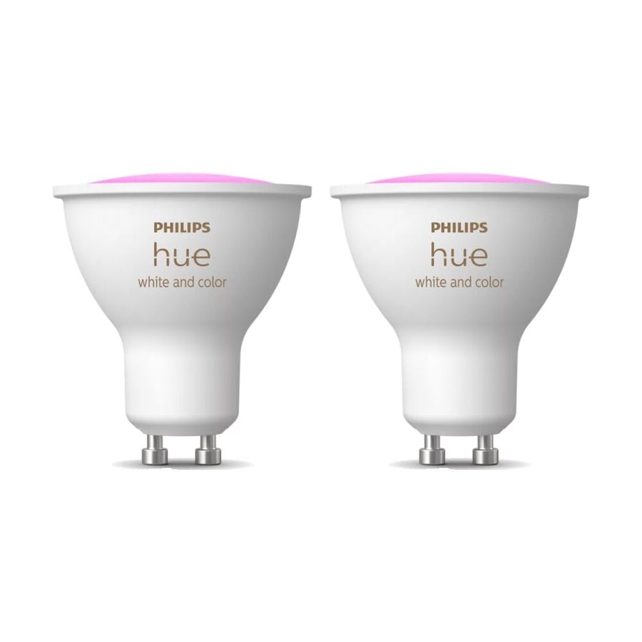 2PK Philips Hue White/Colour Ambience GU10 V3 Smart Lightbulb 5.7W