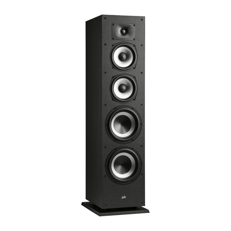 2PK Polk Audio Monitor XT70 High Resolution Floorstanding Speaker Tower Black