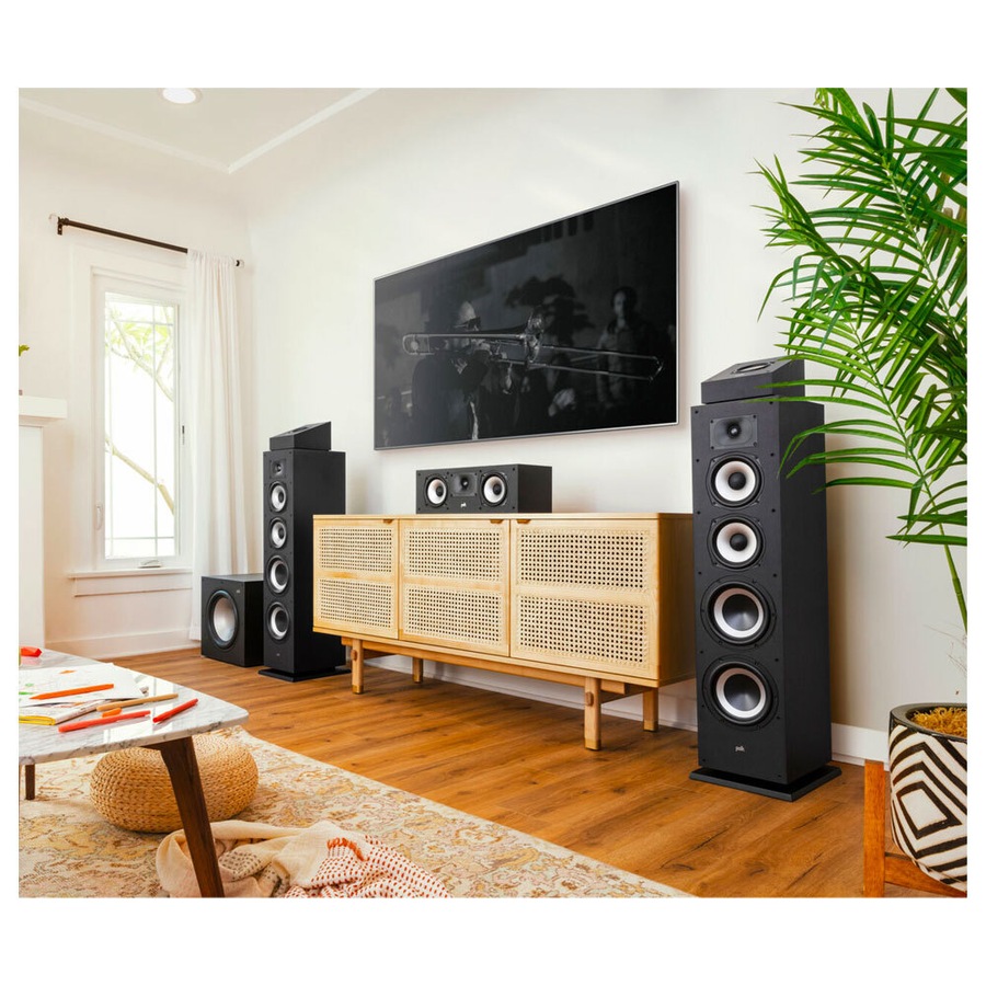 2PK Polk Audio Monitor XT70 High Resolution Floorstanding Speaker Tower Black