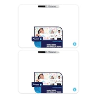2PK Quartet Double Sided A3 Lap Board Blank Whiteboard School/Home w/ Marker WHT
