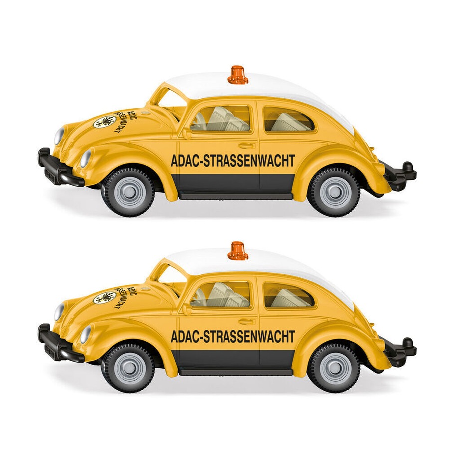 2PK Siku Yellow VW Beetle ADAC Car Diecast Vehicle Kids/Children Play Toy 3y+