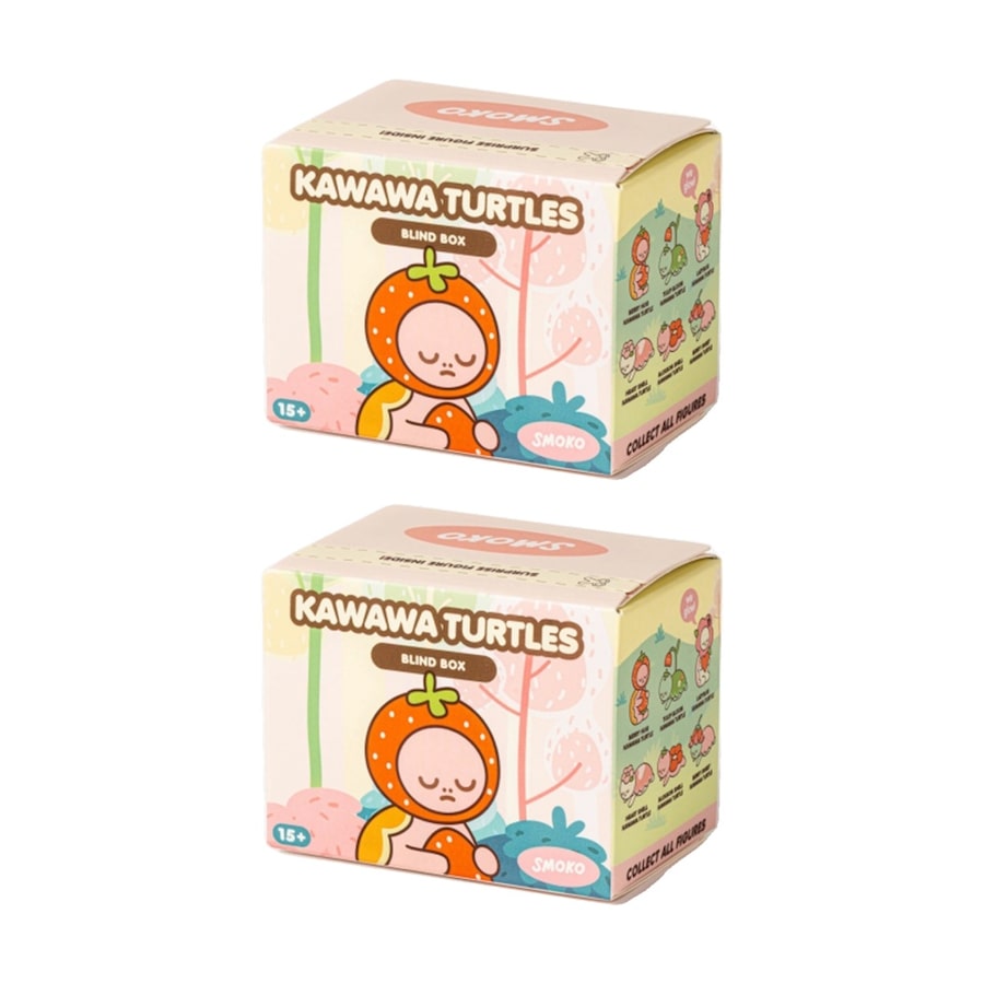 2PK Smoko Kawawa Turtles Blind Box Toy Collectable Figurine 15Y+ Assorted