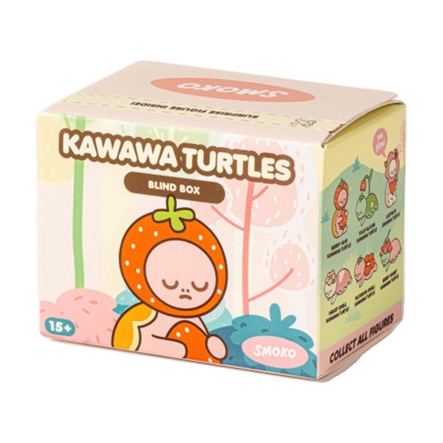 2PK Smoko Kawawa Turtles Blind Box Toy Collectable Figurine 15Y+ Assorted