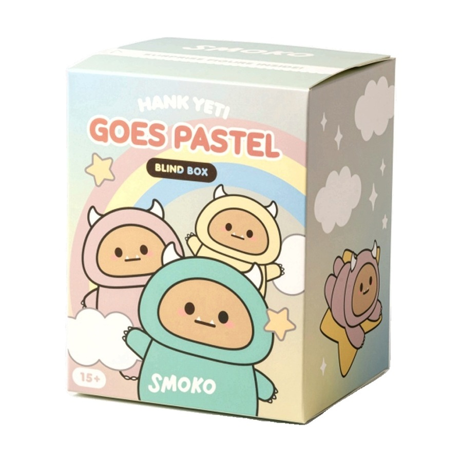 2PK Smoko Pastel Hank Yeti Blind Box Bag Charm Toy Collectable 15Y+ Assorted