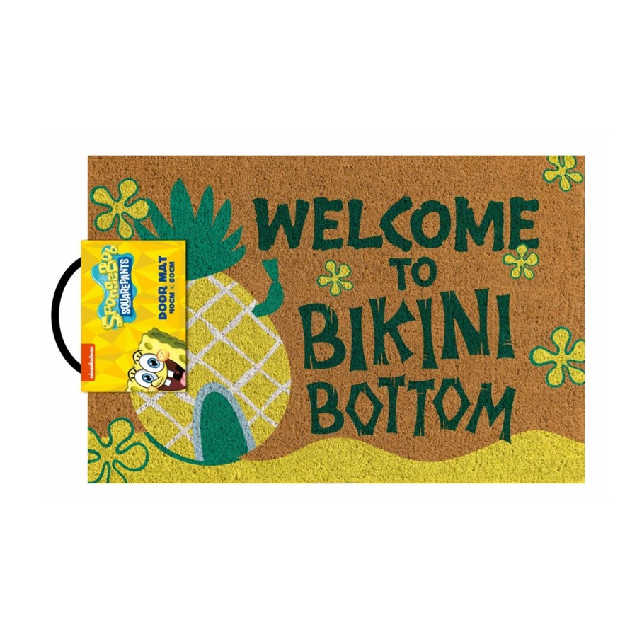 2PK Spongebob Welcome to Bikini Bottom 100% Cior Home Doormat 60x40cm