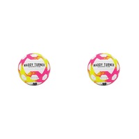 2PK Summit Global Rubber Advance X Netball by Maddy Turner Size 4 Pink/Yellow